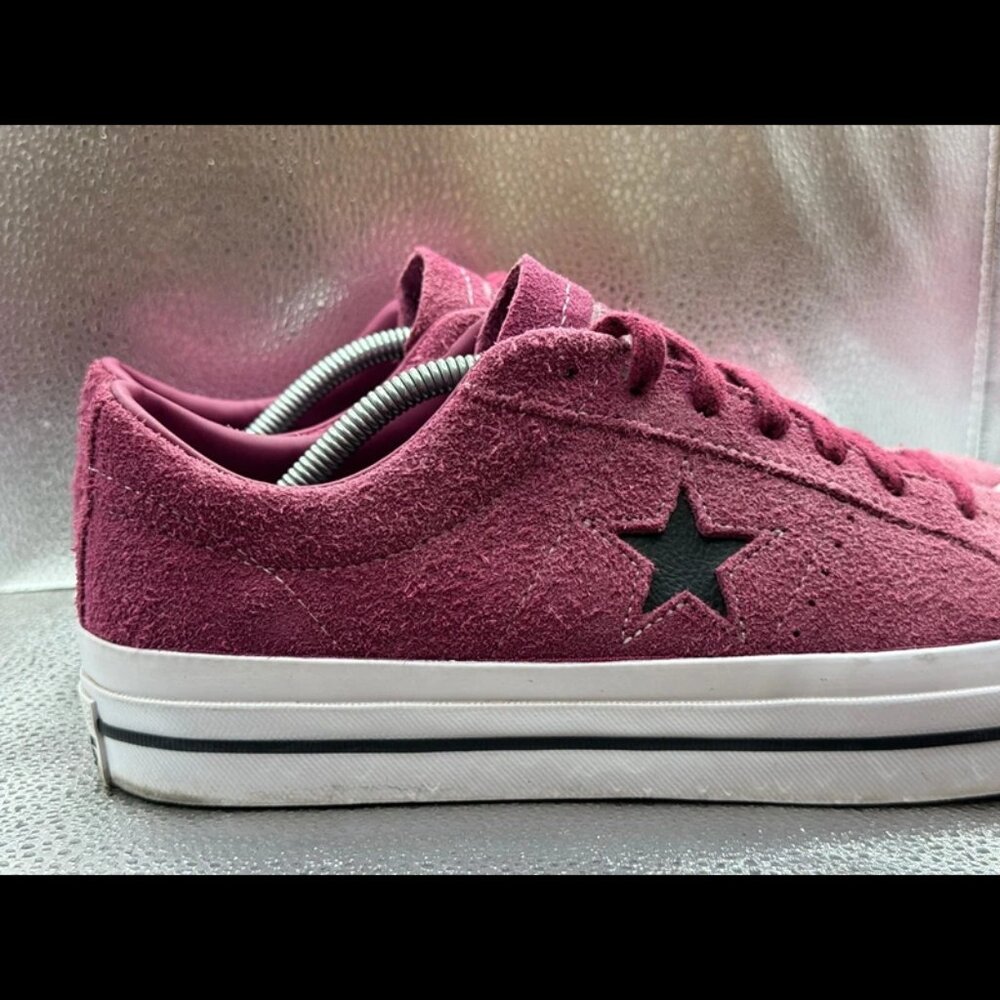 Size 11 Converse One Star Pro X Low Sneaker Mens Legendry Berry Suede Leather‎ - Picture 3 of 11